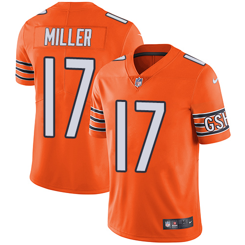 Nike Bears #17 Anthony Miller Orange Men's Stitched NFL Limited Rush Jersey - Click Image to Close